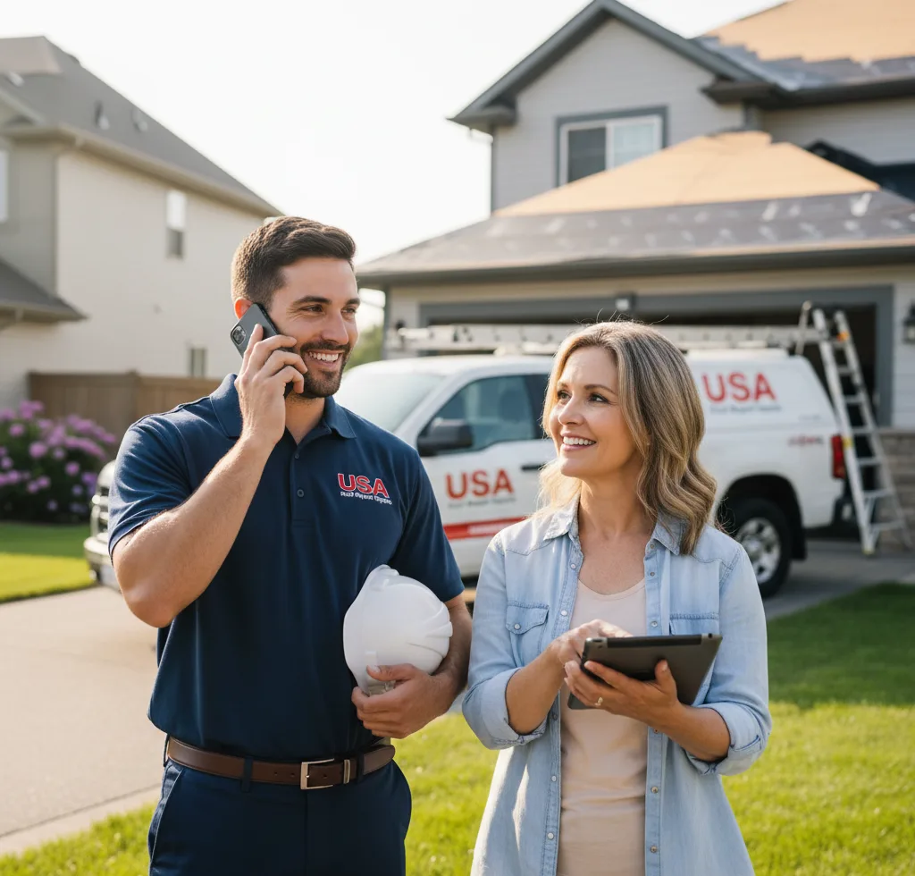 USA Roof Repair Experts customer support in Aldie